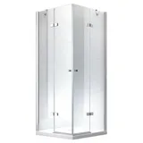 Glaszentrum Hagen Demeter Eckdusche mit Pendeltür links 80 x 195 cm transparent ESG