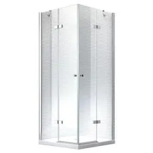 Glaszentrum Hagen Demeter Eckdusche mit Pendeltür links 80 x 195 cm transparent ESG