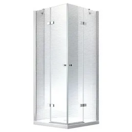 Glaszentrum Hagen Demeter Eckdusche mit Pendeltür links 80 x 195 cm transparent ESG