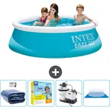 Intex runder aufblasbarer Easy Set-Pool – 183 x 51 cm – im Lieferumfang enthalten Accessoire CB66