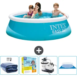 Intex runder aufblasbarer Easy Set-Pool – 183 x 51 cm – im Lieferumfang enthalten Accessoire CB66