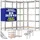 monzana Eckregal Metall 3er-Set silber 2625 kg 15 MDF-Platten