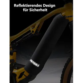 E Bike Akku Schutzhülle 30-54cm Transportschutz Kälte Schmutz Schwarz