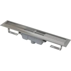 Alcadrain APZ1006 Duschrinne mit Rand für den vollen Rost, Abfluss senkrecht 950 mm