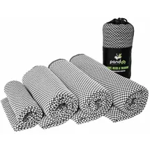 pandoo Badetuch 80 x 160 cm grau