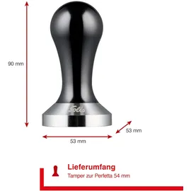 Solis Tamper für 54 mm Siebträger 1 Stück