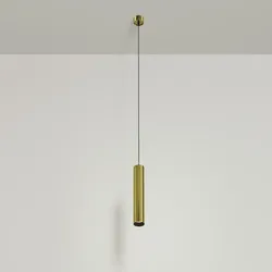 Maytoni Moderne Pendelleuchte Focus LED LED inkl. Messing aus Aluminium Energieeffizient 12W für Küche, Schlafzimmer, Wohnzimmer, Esszimmer, Lobby