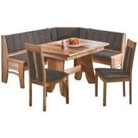 58 aufm Kessel Eckbankgruppe Dael Essgruppe massiv Holz Kernbuche/Grau
