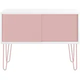 B.M. Sideboard Multirange 100 x 45 x 75 cm Weiß/Rosa
