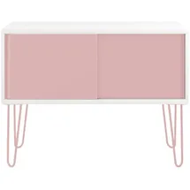 B.M. Kinderkommode Multirange 75 x 100 x 45 cm MDF lackiert weiß/pastellpink
