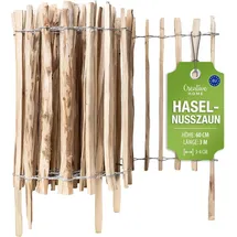 Creative Home Staketenzaun 300 x 60 cm Haselnuss