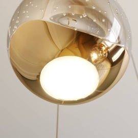 LUCANDE LED-Pendellampe Hayley, 5-fl., rund, gold