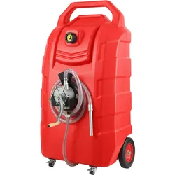 VEVOR Kraftstoff-Caddy, 25 Gallonen, tragbarer Gas-Diesel-Tank auf Rädern mit manueller Pumpe