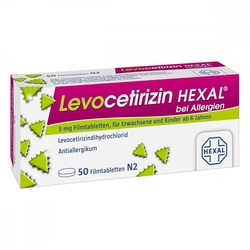 Levocetirizin HEXAL bei Allergien 5 mg Filmtabletten