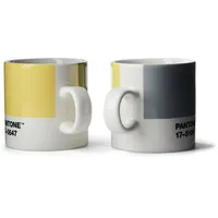 Copenhagen Design Espressotasse 0,12 l Grau-Gelb