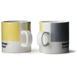 Copenhagen Design Espressotasse 0,12 l Grau-Gelb