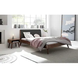 Hasena Massivholzbett Simone 180 x 200 cm Holz Nussbaum