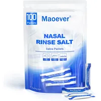 Maoever nasenspülsalz, einzeln 100 Salzpackungen, nasendusche | nasenspülung salz | nasendusche erwachsene | Nasenspülung | Nasennebenhöhlenentlastung | Nasenwaschung