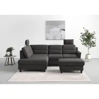 sit&more Ecksofa SIT & MORE "Farö L-Form", grau (fango), B:251cm H:90cm T:187cm, Sofas, Ecksofa, inklusive Federkern, wahlweise mit Bettfunktion und Bettkasten