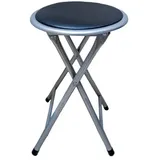 Hti-Living Hocker Dima Kunstleder 30 x 38 x 38 cm Schwarz