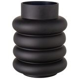 Boltze Vase Ribbo schwarz matt 20cm (1 Stück)