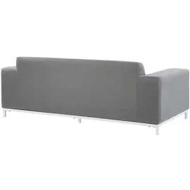 Beliani Lounge 5er Set Loungeset grau/weiß