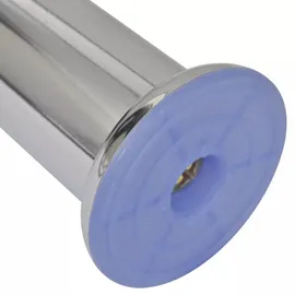 vidaXL 4 X Möbelfuß Sofafuß Sockelfuß Chrom Rund 120 Mm Vidaxl