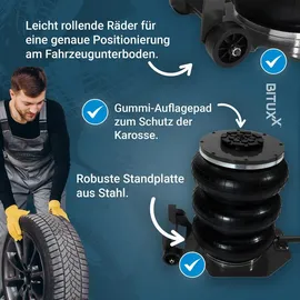 BITUXX Wagenheber Stahl 3T schwarz