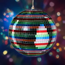 Spiegelkugel 30cm bunt Discokugel Mirrorball Party Disko Deko