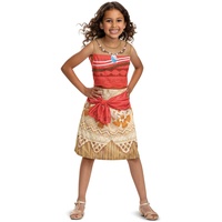 Disney Offizielles Classic Prinzessin Vaiana Kostüm Mädchen, Maui Kostüm Kinder, Moana Kostüm Kleid, Karneval Faschingskostüm für Mädchen Geburstag S