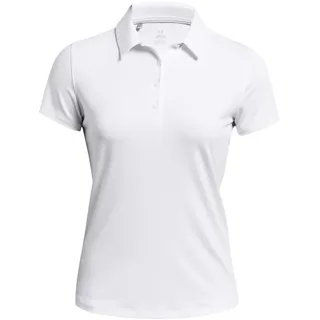 Under Armour Playoff Poloshirt Damen 100 white/halo gray/halo gray XL