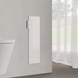 Kronenbach Cube Design WC-Modul 60 cm - Unterputz, Glasfront, Anschlag rechts, Accessoires, weiß matt