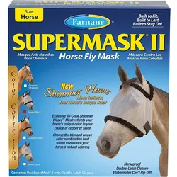 Fliegenmaske mit Ohrenschutz Farnam Supermask II Horse horse WARMBLUT