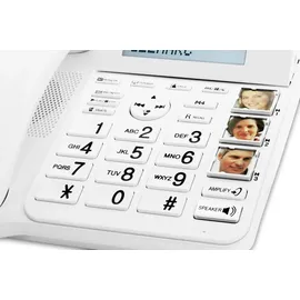 Geemarc AmpliDECT COMBI 295 Combo Seniorentelefon schnurgebunden 30 dB (+Anrufbeantworter+ ) und Zusatz-Dect-Telefon - Deutsche Version