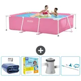 Intex Rahmenschwimmbecken rechteckig - 220x150x60 cm – Zubehör CB14 Rosa No Size