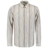 No Excess Langarmhemd gestreift Blau 3XL