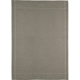 Ross 2er Pack Zwirn Halbleinen Geschirrtücher, 908, 1x Geschirrtuch 50x70 cm + 1x Küchenfrottiertuch 50x50 cm + flanell - braun