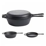 All'Grill 2in1 Gusseisen Topf Ø Pfanne, Ø 26 cm