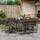 vidaXL Gartenmöbel-Set 9-tlg. Grau