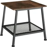 Tectake Beistelltisch Braun Holz 45 x 47 cm