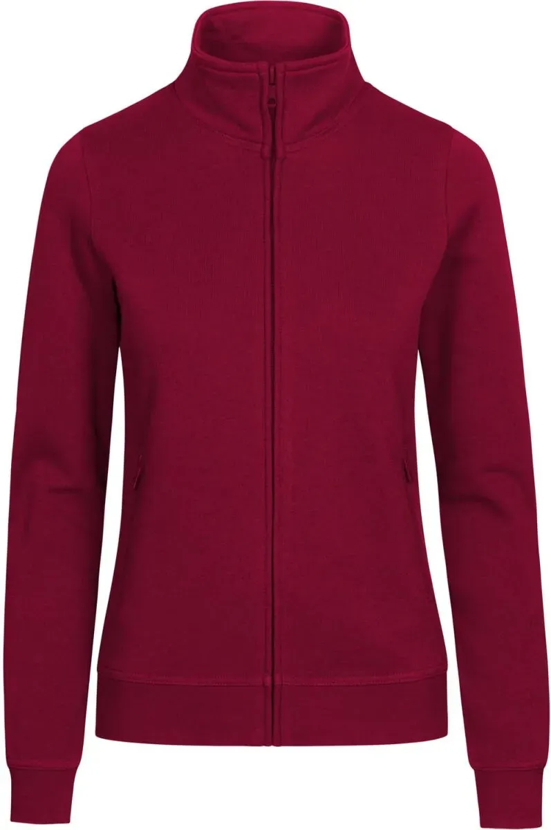 Promodoro Damen Workwear Sweatjacke EXCD 5275 granat L