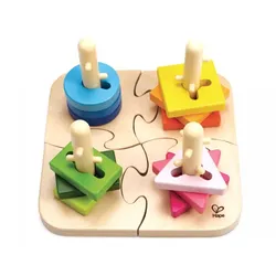 Hape Kreatives Steckpuzzle, 16-tlg., Holz
