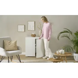Möbel Boss Kommode BEN 80 x 80 x 40 cm Weiß