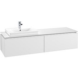 Villeroy & Boch Legato Waschtischunterschrank B688L0MS 160x38x50cm, mit LED-Beleuchtung, White Matt