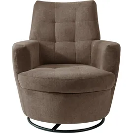 Alina Drehsessel »Yuri« mit Dreh und Wippfunktion, passend zu Hocker Yuri braun