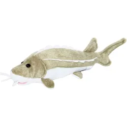 Bauer Spielwaren 14054 - Blickfänger Plüschtier - Stör (grün, 25cm)
