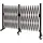 Mendler Absperrgitter HWC-B34, Zaun Scherengitter Trenngitter, Alu ausziehbar Laufrollen braun ~ Höhe 109cm, Breite 60-530cm