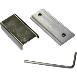 Schienenverbinder, silber (edelstahl, optik), SCHÖNER WOHNEN-KOLLEKTION, Gardinenbefestigungen, Serie Alu-Vorhangschienen Set Emilia