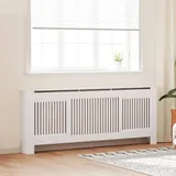 vidaXL MDF Heizkörperverkleidung Weiß 205 cm