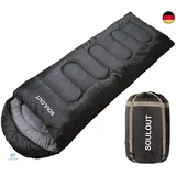 SOULOUT Schlafsack 3-4 Jahreszeiten - Winter Schlafsack Wasserdichter Leichter